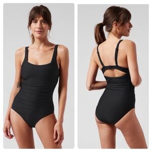 Athleta square neck one piece swimsuit